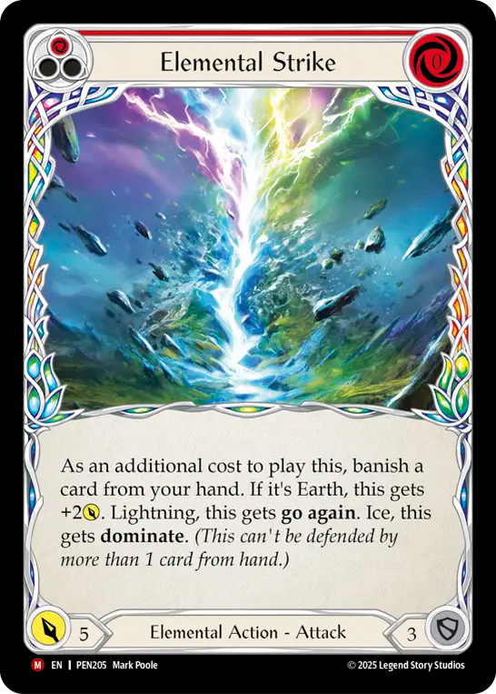 Elemental Strike — Compendium Of Rathe (PEN-205) Flesh and Blood card