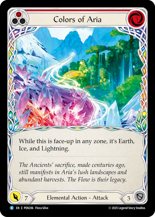 Colors of Aria — Compendium Of Rathe (PEN-206) Flesh and Blood card Image principale du produit