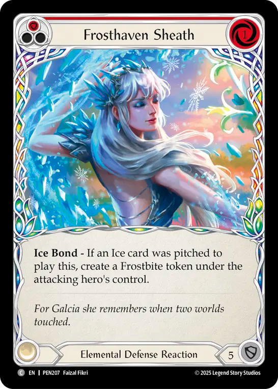 Frosthaven Sheath — Compendium Of Rathe (PEN-207) Flesh and Blood card Image principale du produit