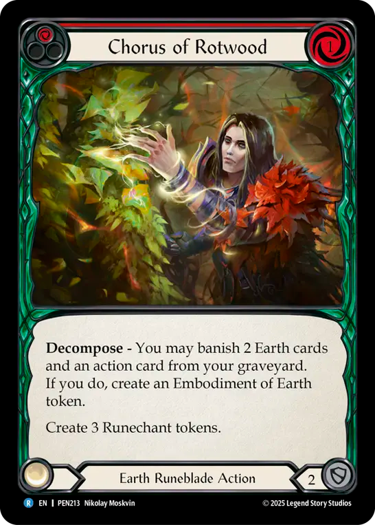 Chorus of Rotwood — Compendium Of Rathe (PEN-213) Flesh and Blood card Image principale du produit