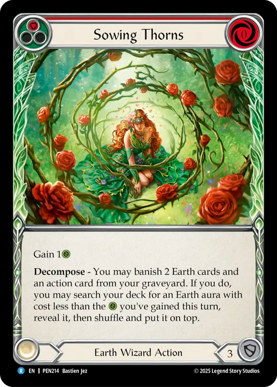Sowing Thorns — Compendium Of Rathe (PEN-214) Flesh and Blood card Image principale du produit