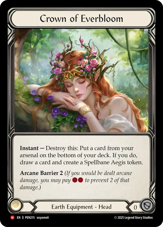 Crown of Everbloom — Compendium Of Rathe (PEN-215) Flesh and Blood card