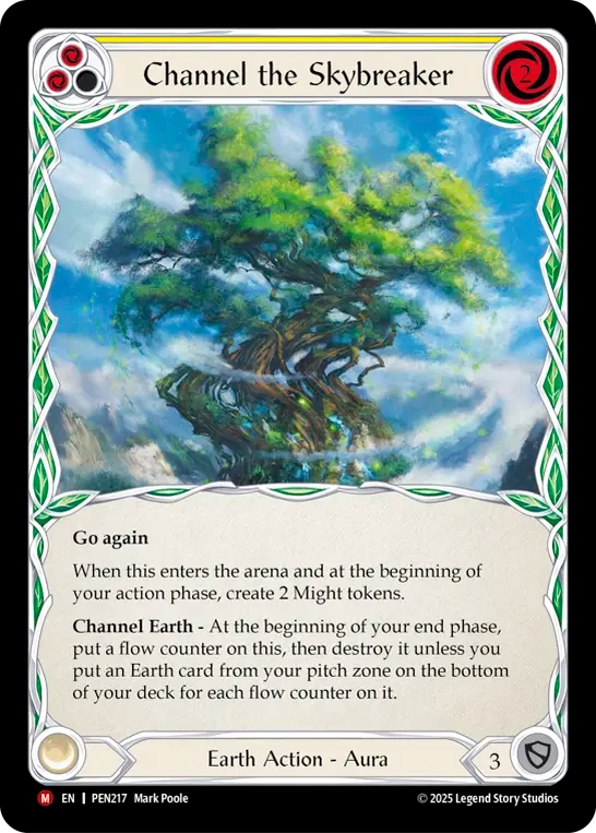 Channel the Skybreaker — Compendium Of Rathe (PEN-217) Flesh and Blood card