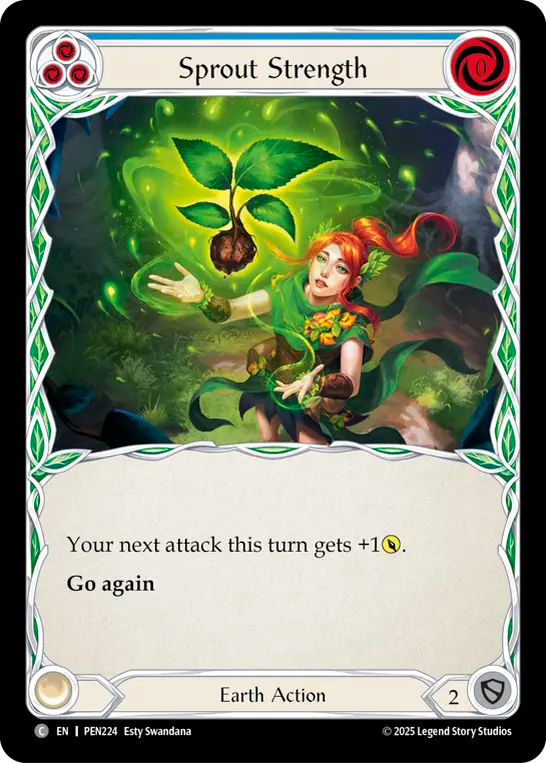 Sprout Strength (Blue) — Compendium Of Rathe (PEN-224) Flesh and Blood card Image principale du produit