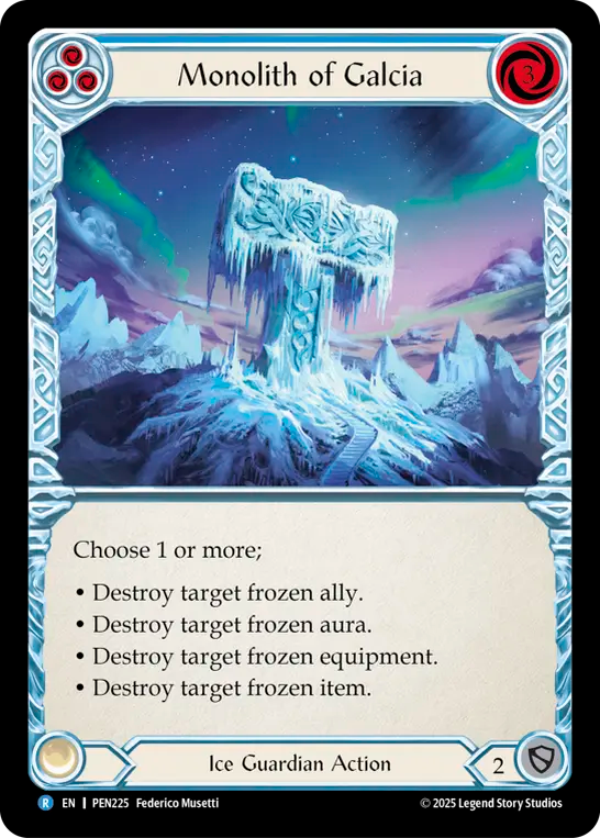 Monolith of Galcia — Compendium Of Rathe (PEN-225) Flesh and Blood card Image principale du produit