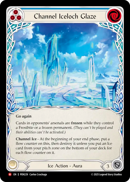 Channel Iceloch Glaze — Compendium Of Rathe (PEN-229) Flesh and Blood card Image principale du produit