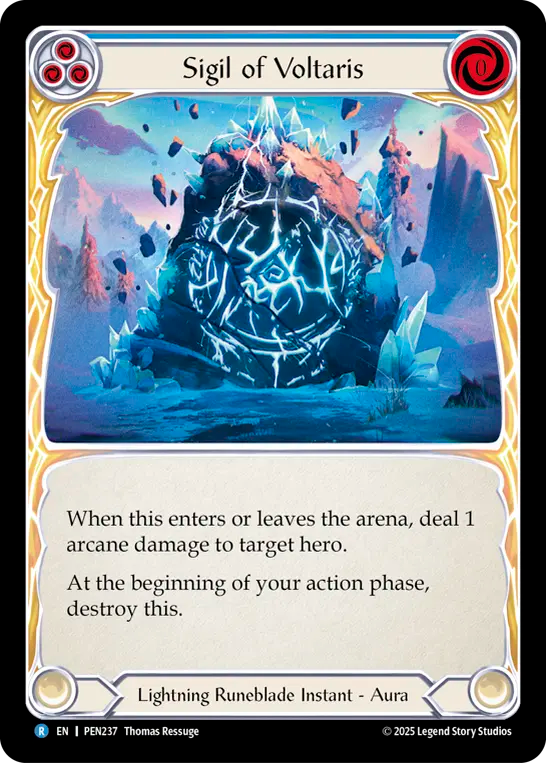 Sigil of Voltaris — Compendium Of Rathe (PEN-237) Flesh and Blood card