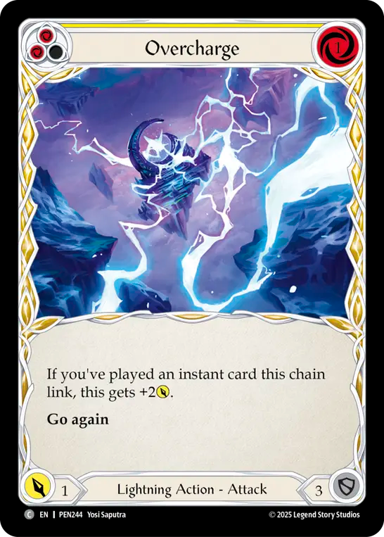 Overcharge (Yellow) — Compendium Of Rathe (PEN-244) Flesh and Blood card Image principale du produit