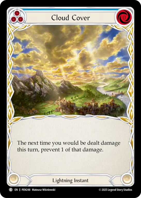 Cloud Cover (Blue) — Compendium Of Rathe (PEN-248) Flesh and Blood card Image principale du produit