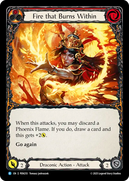 Fire that Burns Within — Compendium Of Rathe (PEN-255) Flesh and Blood card