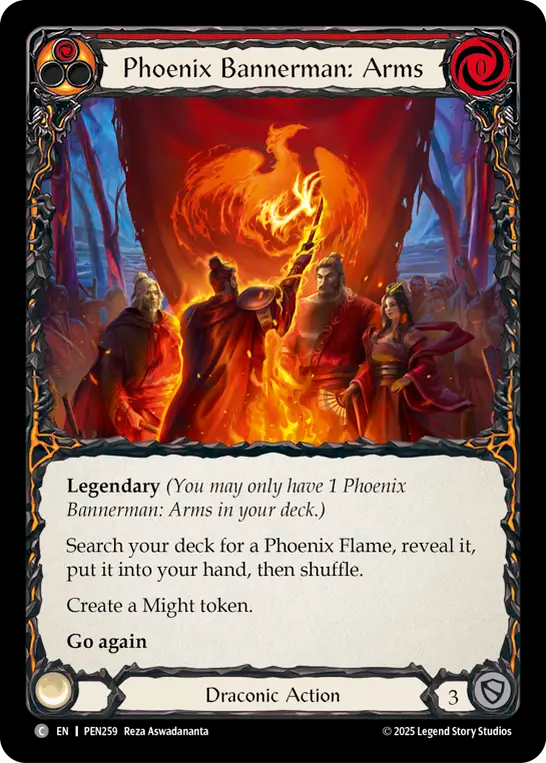 Phoenix Bannerman: Arms — Compendium Of Rathe (PEN-259) Flesh and Blood card Image principale du produit