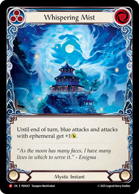 Whispering Mist — Compendium Of Rathe (PEN-267) Flesh and Blood card