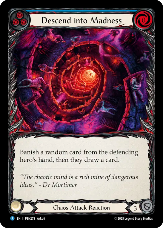 Descend into Madness — Compendium Of Rathe (PEN-278) Flesh and Blood card Image principale du produit