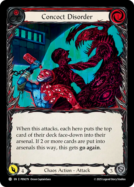 Concoct Disorder (Red) — Compendium Of Rathe (PEN-279) Flesh and Blood card
