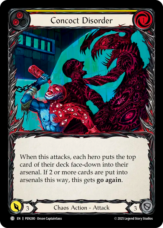 Concoct Disorder (Yellow) — Compendium Of Rathe (PEN-280) Flesh and Blood card Image principale du produit