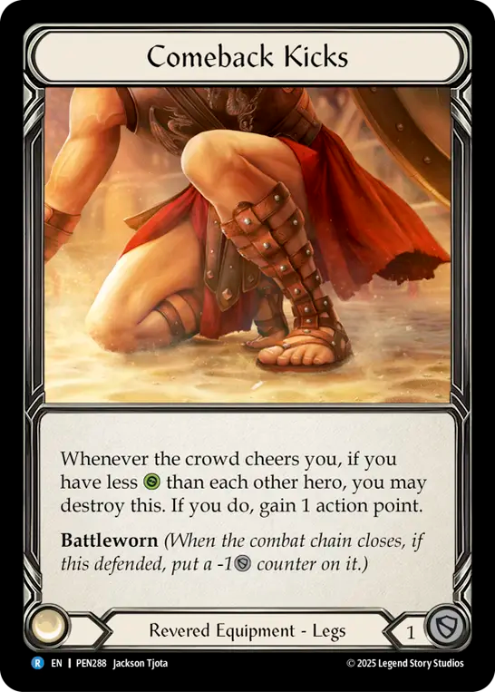 Comeback Kicks — Compendium Of Rathe (PEN-288) Flesh and Blood card Image principale du produit