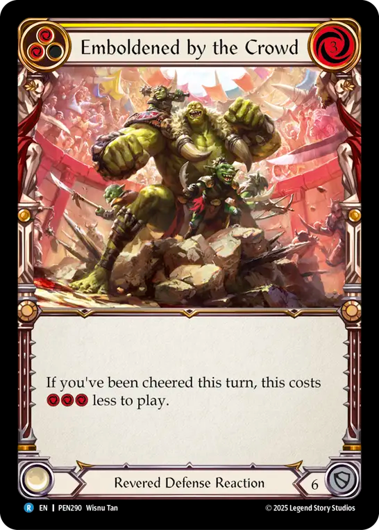 Emboldened by the Crowd — Compendium Of Rathe (PEN-290) Flesh and Blood card
