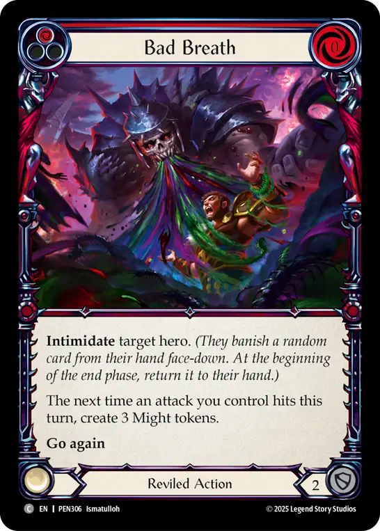 Bad Breath (Red) — Compendium Of Rathe (PEN-306) Flesh and Blood card Image principale du produit