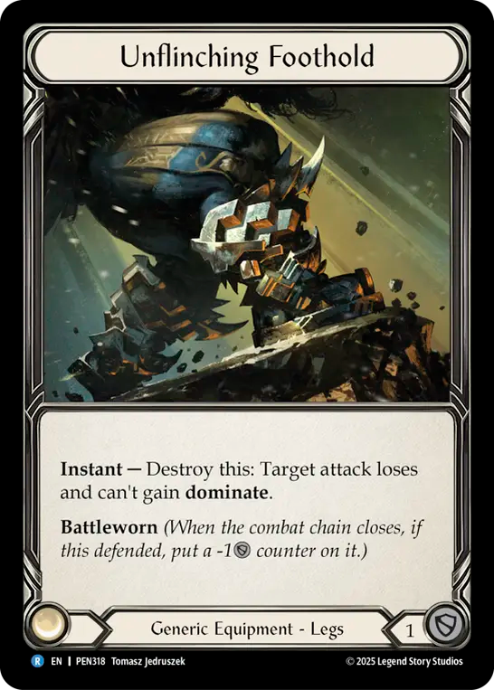 Unflinching Foothold — Compendium Of Rathe (PEN-318) Flesh and Blood card Image principale du produit
