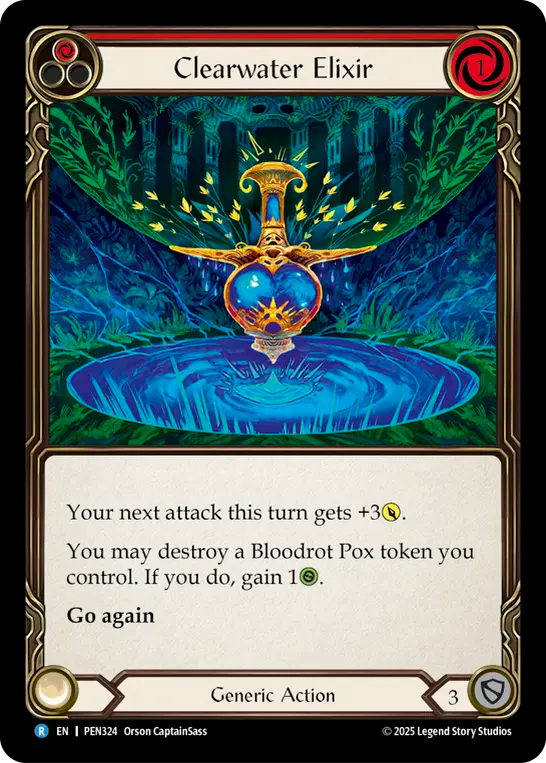 Clearwater Elixir — Compendium Of Rathe (PEN-324) Flesh and Blood card Image principale du produit