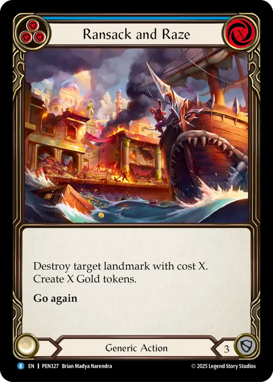 Ransack and Raze — Compendium Of Rathe (PEN-327) Flesh and Blood card Image principale du produit