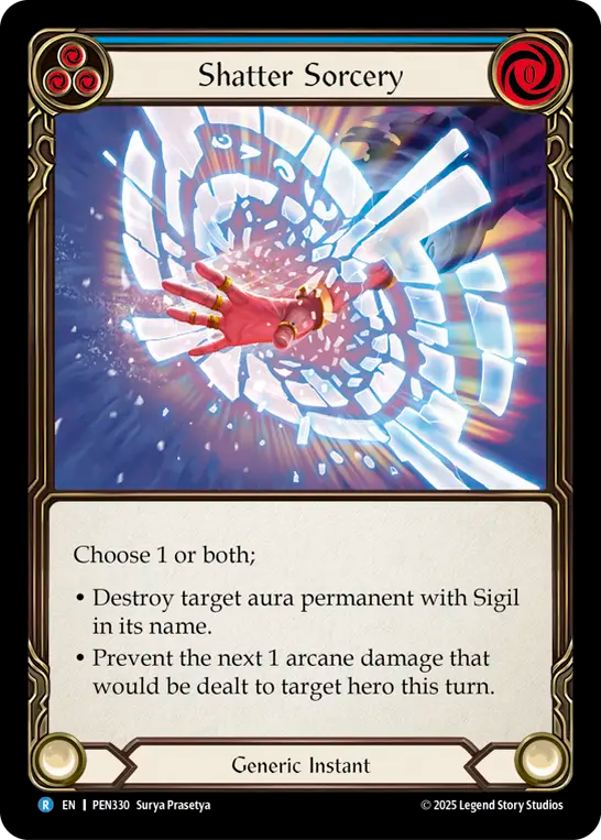 Shatter Sorcery — Compendium Of Rathe (PEN-330) Flesh and Blood card