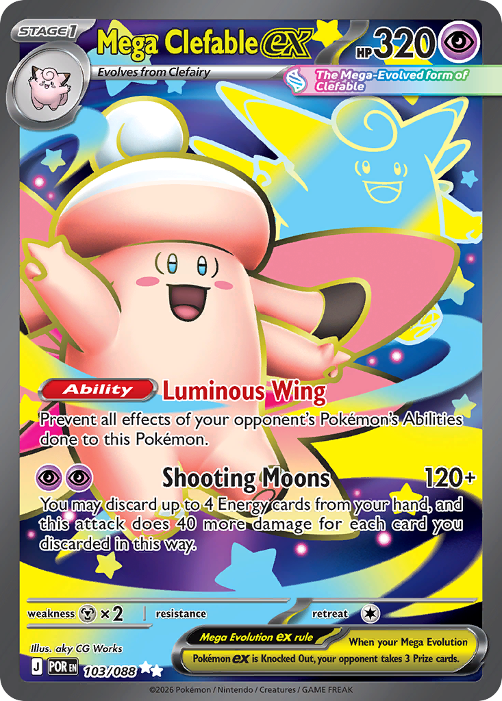 Mega Clefable ex - Perfect Order (Ultra Rare) [POR-103] Imagen principal del producto