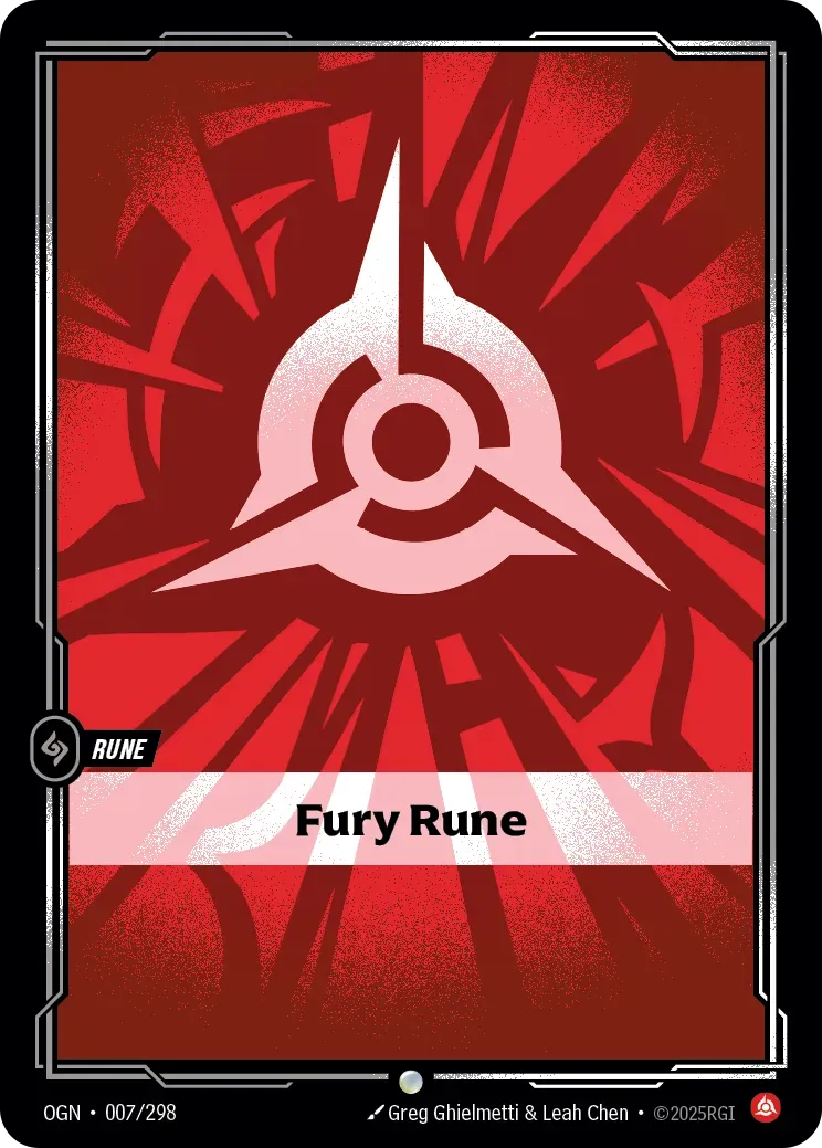 Fury Rune (V.1 - Common) - Spiritforged (Common) [SFD-R01] Hoofdafbeelding