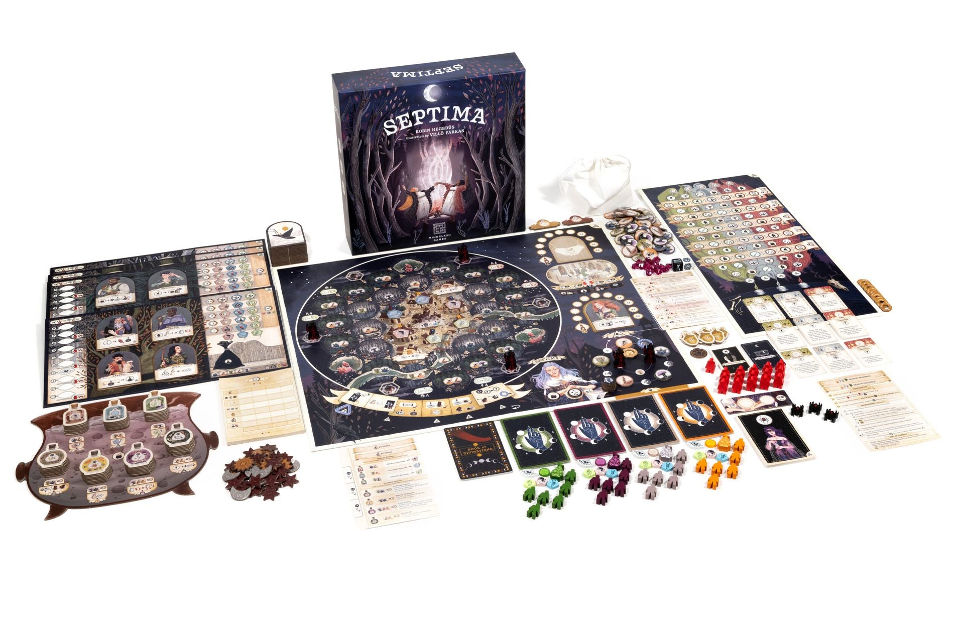 Septima – officiële overzichtsfoto van de volledige spelinhoud
