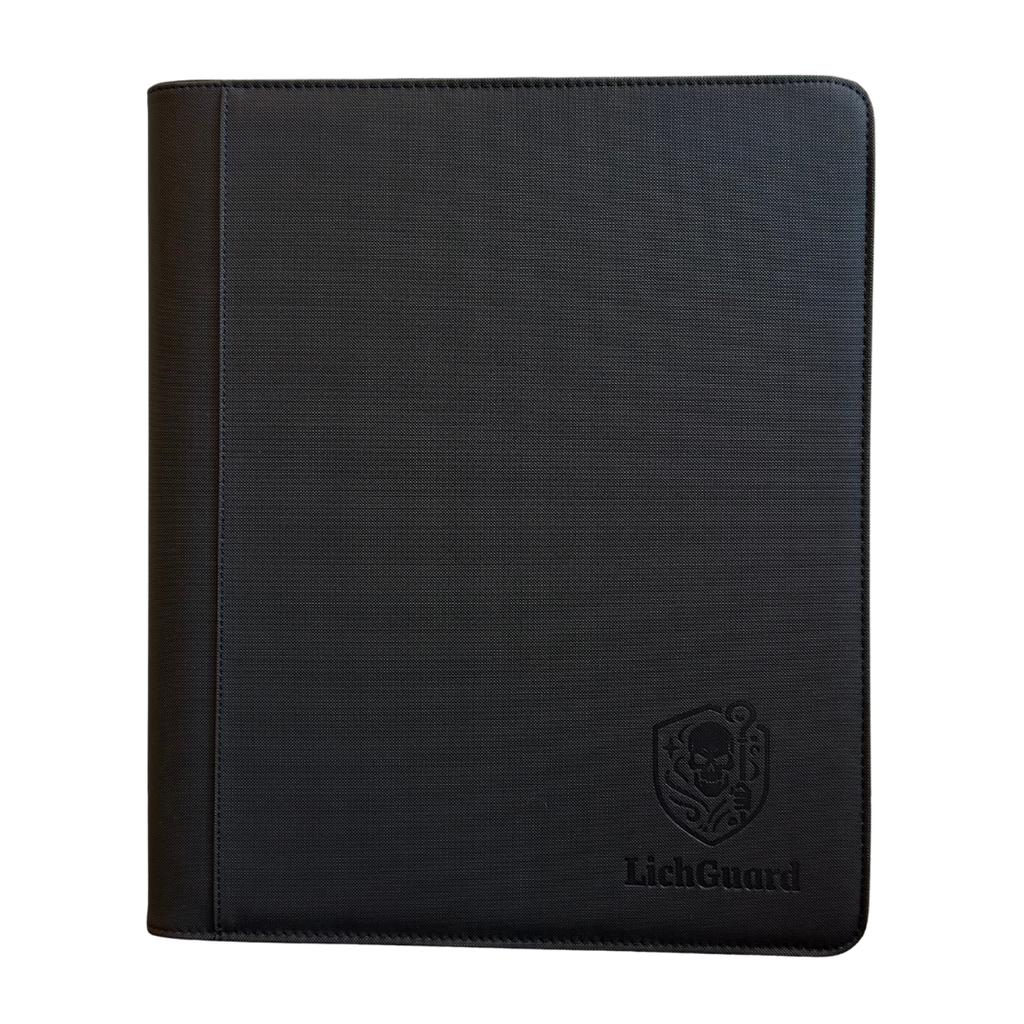 LichGuard Premium Toploader Binder – 9-Pocket Black