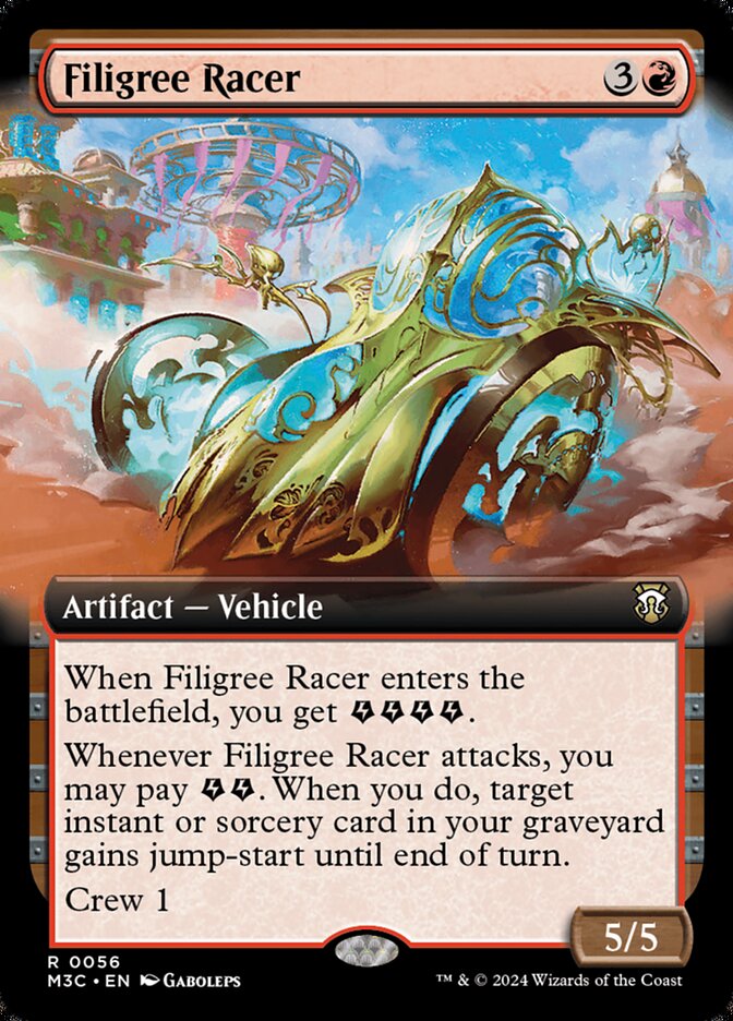Magic-kaart Filigree Racer M3C-56 uit Modern Horizons 3 Commander (Rare)