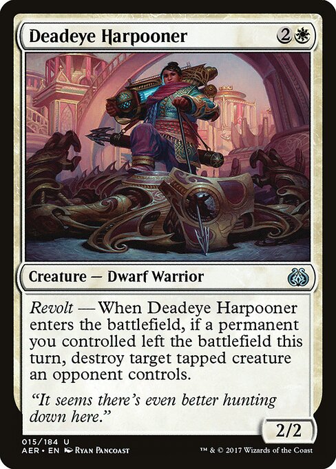 Deadeye Harpooner – Aether Revolt (AER-15) Magic: The Gathering card Main image