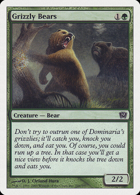 Grizzly Bears – Ninth Edition (9ED-246) Magic: The Gathering card Hauptbild