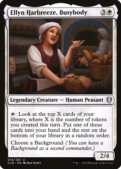 Ellyn Harbreeze, Busybody – Commander Legends: Battle for Baldur's Gate (CLB-16) Magic: The Gathering card