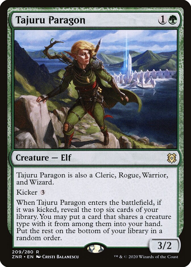 Magic-kaart Tajuru Paragon ZNR-209 uit Zendikar Rising (Rare) Hoofdafbeelding