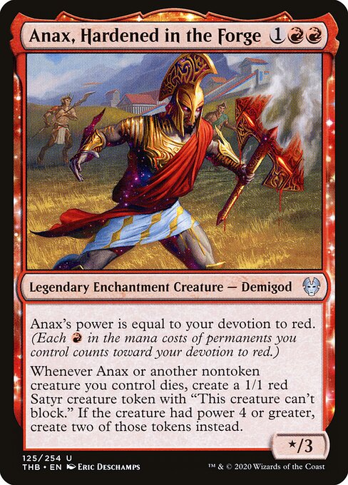 Anax, Hardened in the Forge – Theros Beyond Death (THB-125) Magic: The Gathering card Image principale du produit