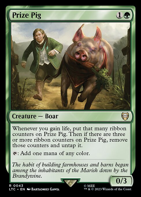 Prize Pig – Commander: The Lord of the Rings: Tales of Middle-earth (LTC-43) Magic: The Gathering card Immagine principale del prodotto