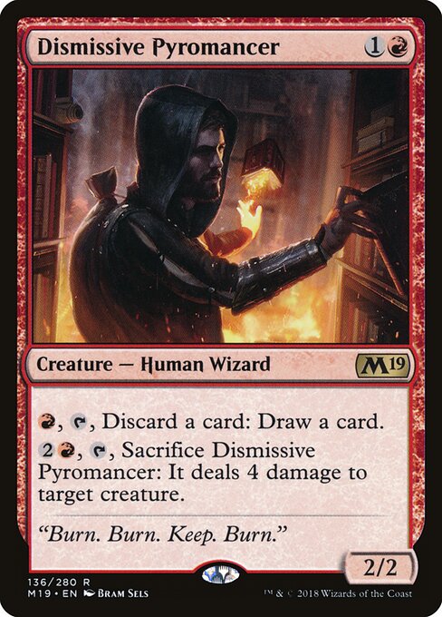 Dismissive Pyromancer – Core Set 2019 (M19-136) Magic: The Gathering card | LC-REM-20260804-15339549557068-a0d0a9fa-75c9-4492-accd-bc9f79407453 Image principale du produit
