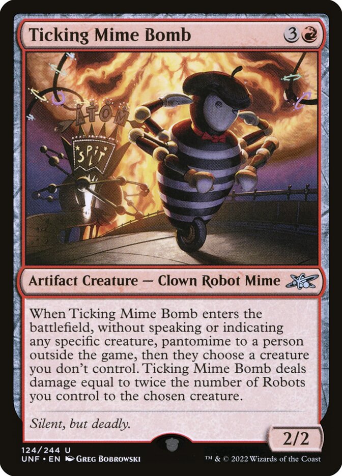Ticking Mime Bomb - Unfinity (Uncommon) [UNF-124]