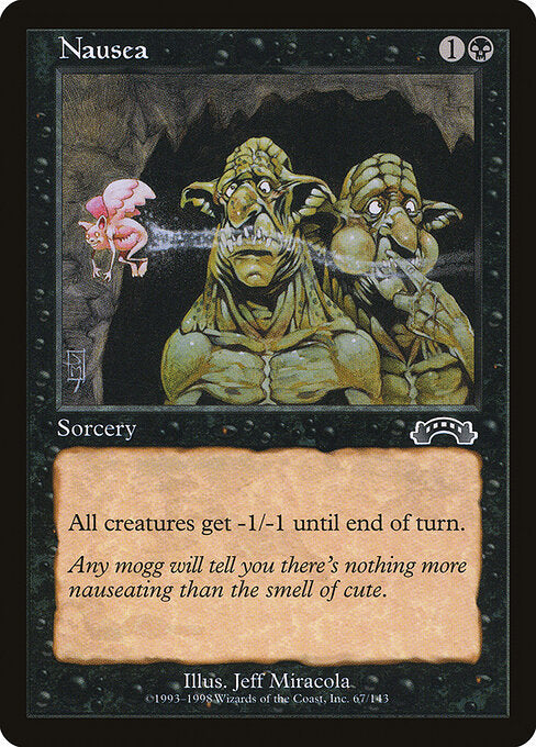 Nausea – Exodus (EXO-67) Magic: The Gathering card