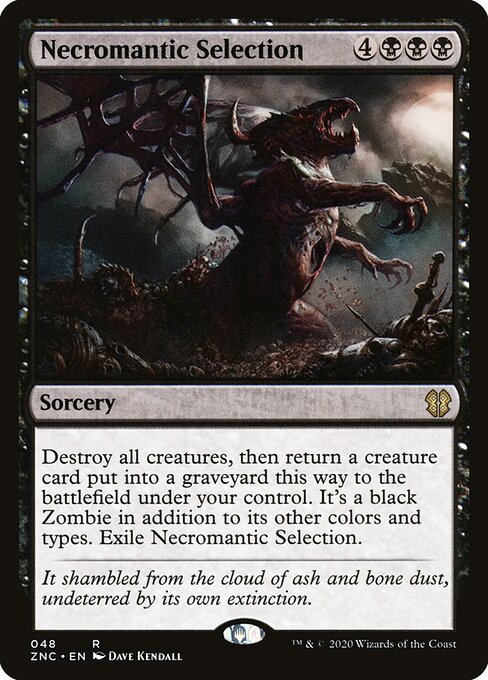 Necromantic Selection – Commander: Zendikar Rising (ZNC-48) Magic: The Gathering card Image principale du produit