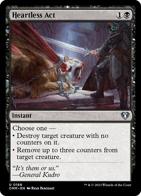 Heartless Act – Commander Masters (CMM-166) Magic: The Gathering card Main image