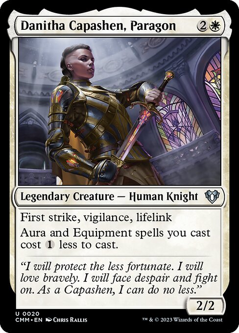 Danitha Capashen, Paragon – Commander Masters (CMM-20) Magic: The Gathering card Main image