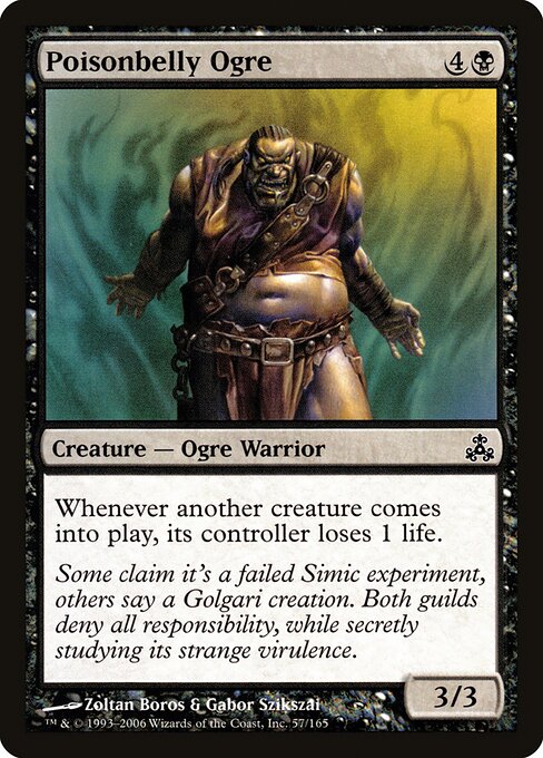 Poisonbelly Ogre – Guildpact (GPT-57) Magic: The Gathering card Hauptbild