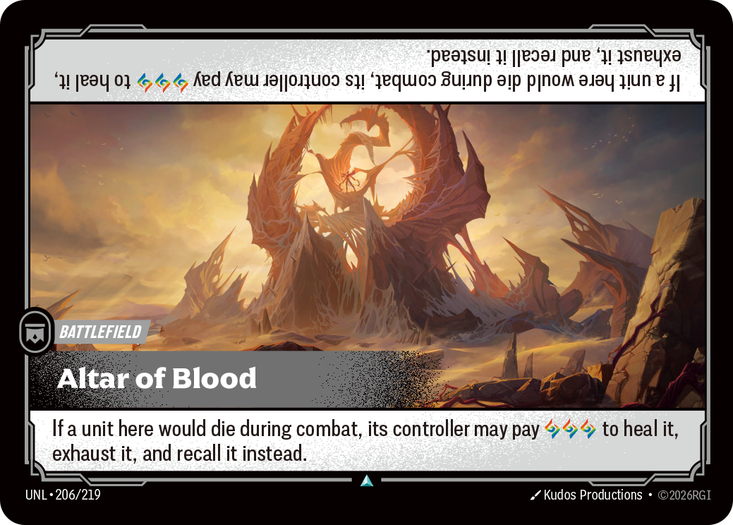 Altar of Blood - Unleashed (Uncommon) [UNL-206]