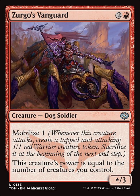 Zurgo's Vanguard – Tarkir: Dragonstorm (TDM-133) Magic: The Gathering card | LC-REM-20260804-15401913319756-a1aa3501-5738-4063-a7f4-51d2600b0041