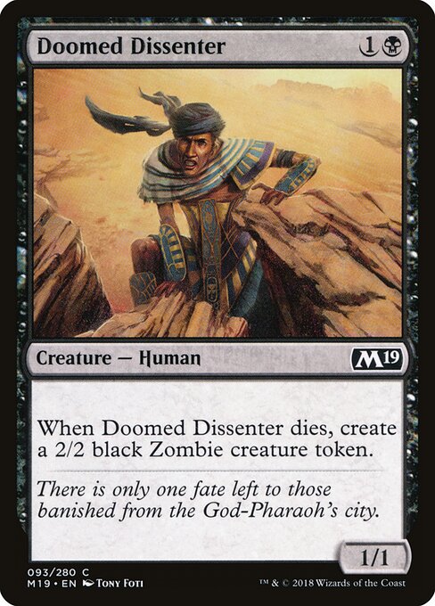Doomed Dissenter – Core Set 2019 (M19-93) Magic: The Gathering card | LC-REM-20260804-15150885994828-a1f70ee8-7e59-43d6-a7b2-29cb5cd1d8b3
