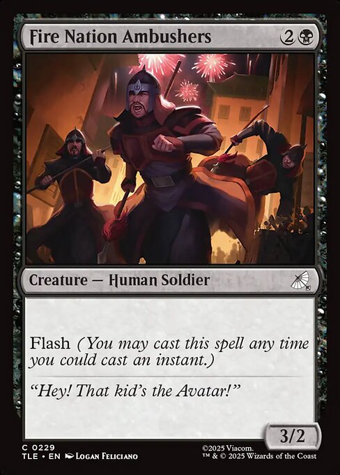 Fire Nation Ambushers – Avatar: The Last Airbender Eternal (TLE-229) Magic: The Gathering card | LC-REM-20260804-15573439611212-a20aaa6c-7032-43c1-9e7c-57cf8c8ecfd4
