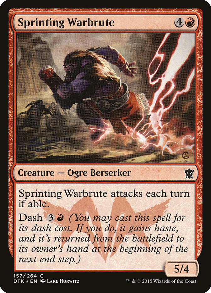 Sprinting Warbrute - Dragons of Tarkir (Common) [DTK-157] Hoofdafbeelding