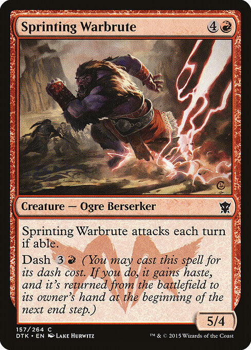 Sprinting Warbrute – Dragons of Tarkir (DTK-157) Magic: The Gathering card